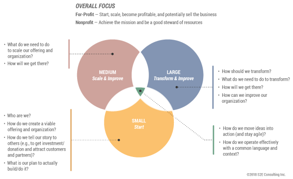 Figure 2 — Opportunities business architecture can help address by organization size.