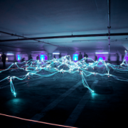 neon-lit automotive wiring harness