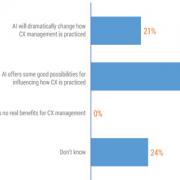 Figure 1 — What potential do you think AI holds for facilitating CX practices?