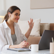 Woman on computer